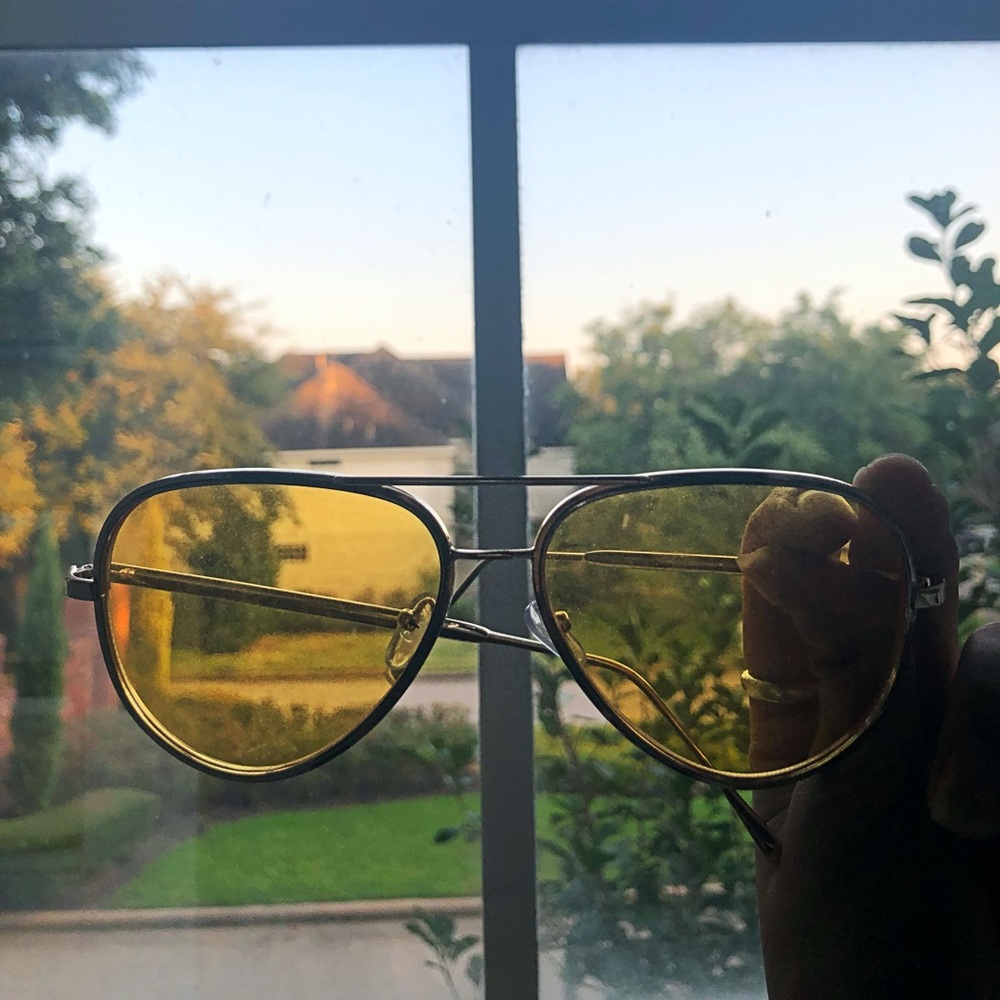 yellow zaful sunglasses